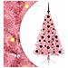 Albero di Natale artificiale con luci integrate Rosa 120 cm PVC - Foto miniatura 1