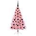 Albero di Natale artificiale con luci integrate Rosa 120 cm PVC - Foto miniatura 3