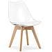 Sedia RIXK - Design trasparente con gambe naturali x 3 - Foto miniatura 2