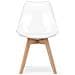 Sedia RIXK - Design trasparente con gambe naturali x 3 - Foto miniatura 8
