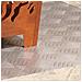 Dischi Quadrati 4 pcs Argento 60 x 40 cm Alluminio - Foto miniatura 3