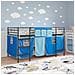 Struttura del Letto Loft per Bambini con Tendine Nero e Blu - Foto miniatura 3