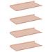 Scaffale da parete con lo scaffale 4 pcs Rosa 40 x 18 x 2,5 cm - Foto miniatura 1