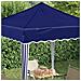 Tenda per feste a pop-up 195 x 195 x 245 cm Blu Tessuto Oxford - Foto miniatura 4