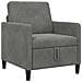 Divano con Storage Grigio Scuro 72 x 78 x 87 cm Poliestere - Foto miniatura 1