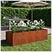 Vaso da giardino Ruggine 200 x 80 x 60 cm Acciaio Corten - Foto miniatura 2