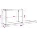 Scaffali flottanti 2 pz Grigio Cemento 80 x 15 x 30 cm - Foto miniatura 9