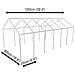 Tenda Per Festa Da Giardino Bianca 12 X 6 M - Foto miniatura 5