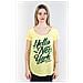 T-shirt Donna Light Jersey Giallo Verde L - Foto miniatura 1