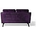 Divano A 2 Posti In Tessuto Viola Lokka - Foto miniatura 4