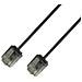 ICOC U6-SLIM-010BKT - Cavo di rete Patch in Rame Ultra Slim Cat. 6 Nero UTP 1 m - Foto miniatura 1