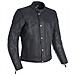 Giacca Moto In Pelle Hampton Nero (l, Nero) - Foto miniatura 1