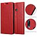Custodia Compatibile Con Asus Zenfone Max M2 In Rosso Mela - Coperchio Protettiva Con Chiusura Magnetica, Funzione Stand E Tasca Per Le Carte - Foto miniatura 2