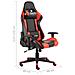 Sedia Da Gaming Girevole Rossa In Pvc - Foto miniatura 2