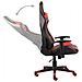Sedia Da Gaming Girevole Rossa In Pvc - Foto miniatura 3