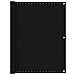 Paravento da Balcone Nero 120x500 cm in HDPE - Foto miniatura 1