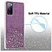 Custodia Compatibile Con Samsung Galaxy S20 Fe In Viola Con Glitter - Coperchio Protettivo In Silicone Tpu Flessibile Con Glitter Scintillanti - Foto miniatura 4