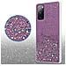Custodia Compatibile Con Samsung Galaxy S20 Fe In Viola Con Glitter - Coperchio Protettivo In Silicone Tpu Flessibile Con Glitter Scintillanti - Foto miniatura 5