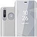 Custodia Compatibile Con Samsung Galaxy A8s In Agata Argento - Clear View Specchio Coperchio Protettivo Con Funzione Di Supporto Protezione A 360 Gradi - Foto miniatura 1