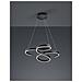 Francis Sospensione Led Vortici Antracite Con Regolazione Intensita' Con Interruttore D. 72cm - Foto miniatura 1
