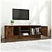 Mobile Tv Rovere Fumo 102x35x36,5 Cm In Legno Multistrato - Foto miniatura 4