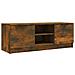 Mobile Tv Rovere Fumo 102x35x36,5 Cm In Legno Multistrato - Foto miniatura 1
