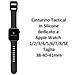 Cinturino 789 Originale Silicone Per Apple Watch 1-2-3-4-5-6-7-8-se 38 40 41mm Black - Foto miniatura 2