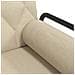 Divano Letto Con Braccioli Crema In Tessuto - Foto miniatura 7