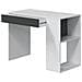Scrivania Boise, Scrittoio Multifunzione Reversibile Con Cassetto, Tavolo Da Studio O Ufficio Porta Pc, 101x50h73 Cm, Bianco E Antracite - Foto miniatura 3