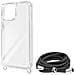 Cover Con Cordino Per Iphone 13 Pro Max Rigida Bumper Serie Corda Trasparente - Foto miniatura 3