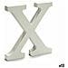 Lettera X Legno Bianco (1,8 X 21 X 17 Cm) (12 Unità) - Foto miniatura 1