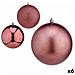 Set Di Palline Di Natale Rosa Plastica Ø 12 Cm (6 Unità) - Foto miniatura 1