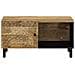 Tavolino Da Salotto 80x50x40 Cm Legno Massello Di Mango - Foto miniatura 3