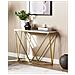 Tavolino Consolle Hazen Marmo /oro - Foto miniatura 7