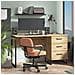 Scrivania Porta Pc 140x60 Cm In Legno E Metallo Con 3 Cassetti Iron Desk - Foto miniatura 8