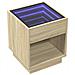 Comodino Con Led Infinity Rovere Sonoma 40x40x50 Cm - Foto miniatura 3