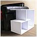 Libreria Tavolino Divano Design Moderno 5 Ripiani 60x30x50cm Casa Ufficio Bianco - Foto miniatura 3