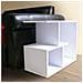 Libreria Tavolino Divano Design Moderno 5 Ripiani 60x30x50cm Casa Ufficio Bianco - Foto miniatura 4