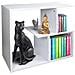 Libreria Tavolino Divano Design Moderno 5 Ripiani 60x30x50cm Casa Ufficio Bianco - Foto miniatura 1