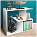 Libreria Tavolino Divano Design Moderno 5 Ripiani 60x30x50cm Casa Ufficio Bianco - Foto miniatura 5