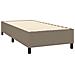Letto a Molle con Materasso e LED Tortora 90x190 cm in Tessuto - Foto miniatura 6