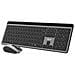 ECLIPSE tastiera Mouse incluso Casa /ufficio RF senza fili + Bluetooth QWERTY Inglese Grigio - Foto miniatura 1