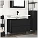 Mobile Lavabo da Bagno con Cassetti Rovere Nero 90x34,5x60 cm - Foto miniatura 1