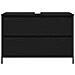 Mobile Lavabo da Bagno con Cassetti Rovere Nero 90x34,5x60 cm - Foto miniatura 6