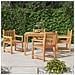 Set Da Pranzo Per Giardino 5 Pz In Legno Massello Di Teak - Foto miniatura 1