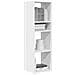 Libreria Bianca 34x31x112 Cm In Legno Multistrato - Foto miniatura 1