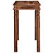 Tavolo Da Bar 120x60x107 Cm In Legno Massello Di Acacia - Foto miniatura 3