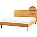 Letto Velluto A Coste Flayat 180 X 200 Cm Arancione - Foto miniatura 2