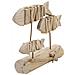 Scultura Pesce 11 - Marrone - Legno - 37x10x24 Cm - Foto miniatura 2