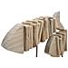Scultura Pesce 11 - Marrone - Legno - 37x10x24 Cm - Foto miniatura 4